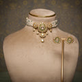 Sangita's Moonlit Pearl Choker Set