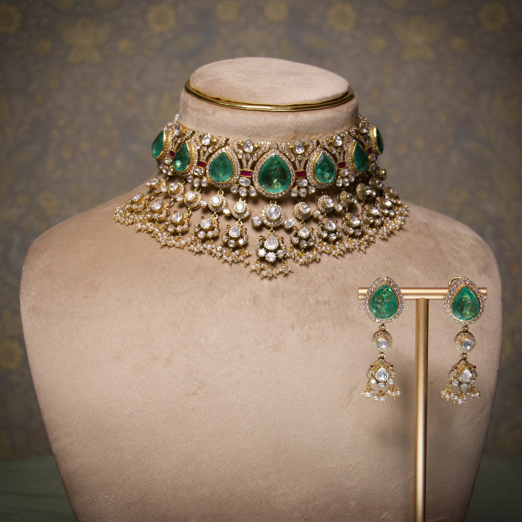 Victorian Jhoomar Choker Set