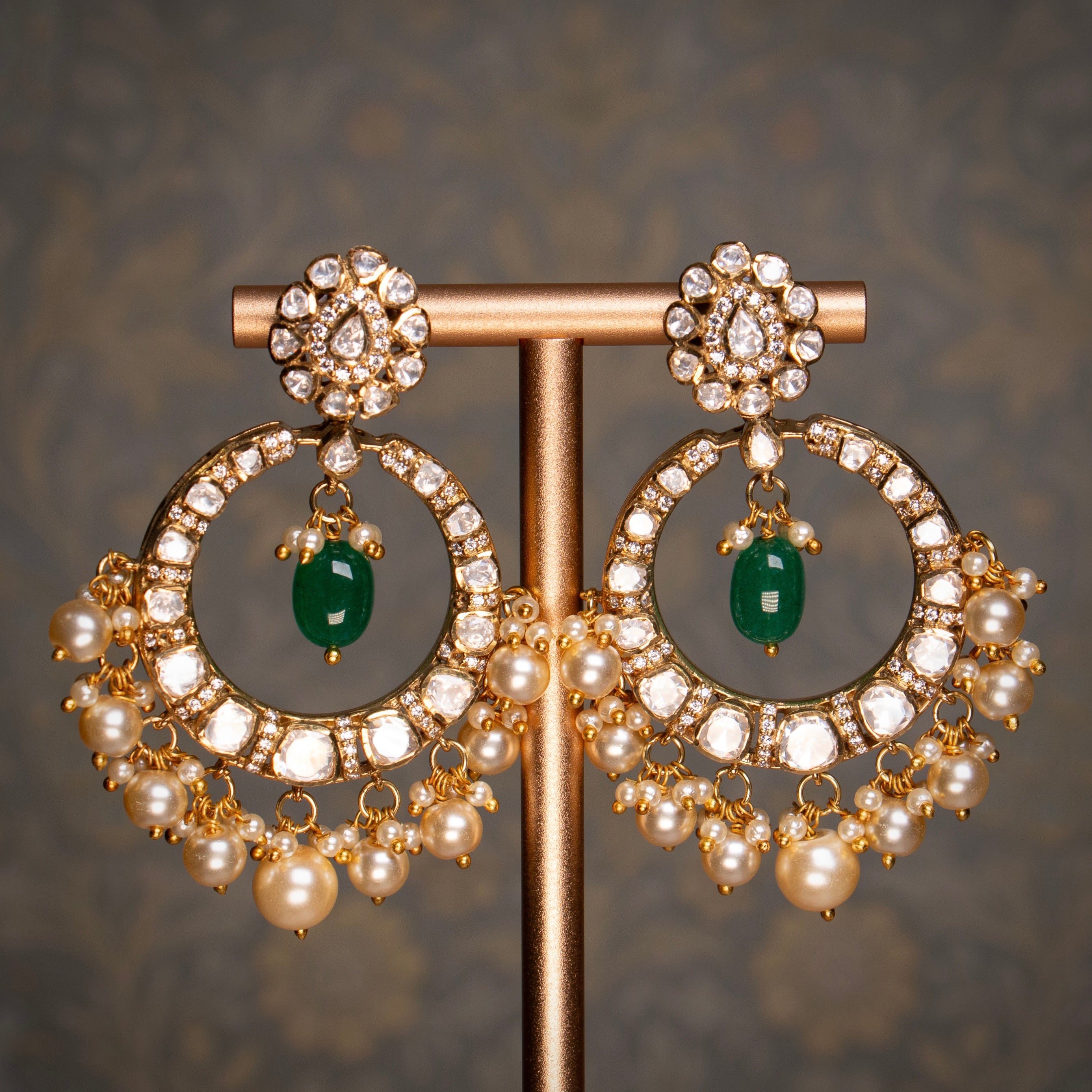 Ardha Chandbali Earrings