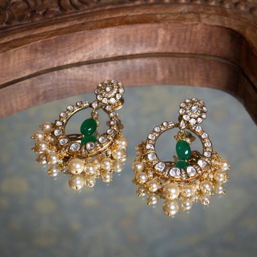 Ardha Chandbali Earrings