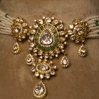 Sangita's Moonlit Pearl Choker Set