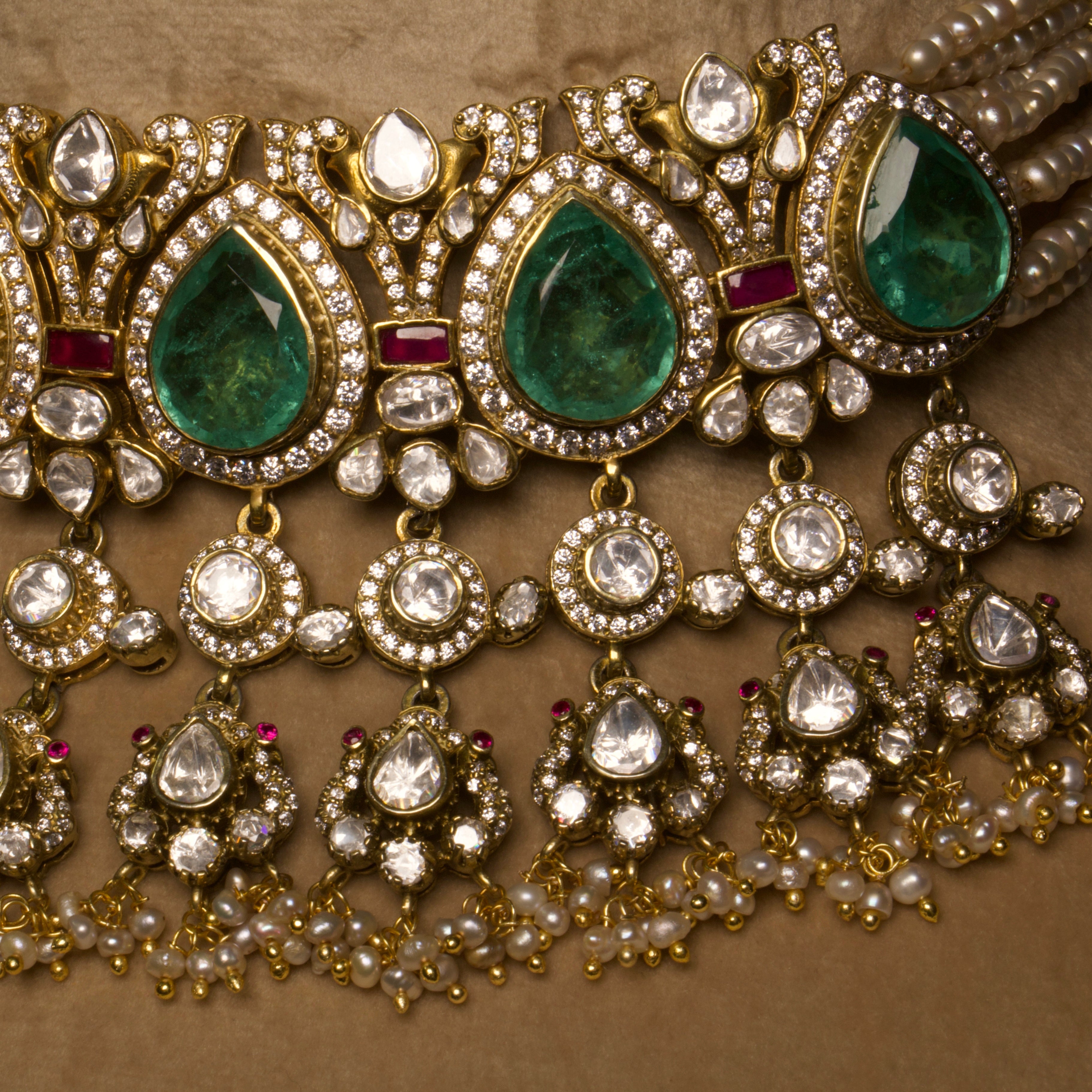Victorian Jhoomar Choker Set