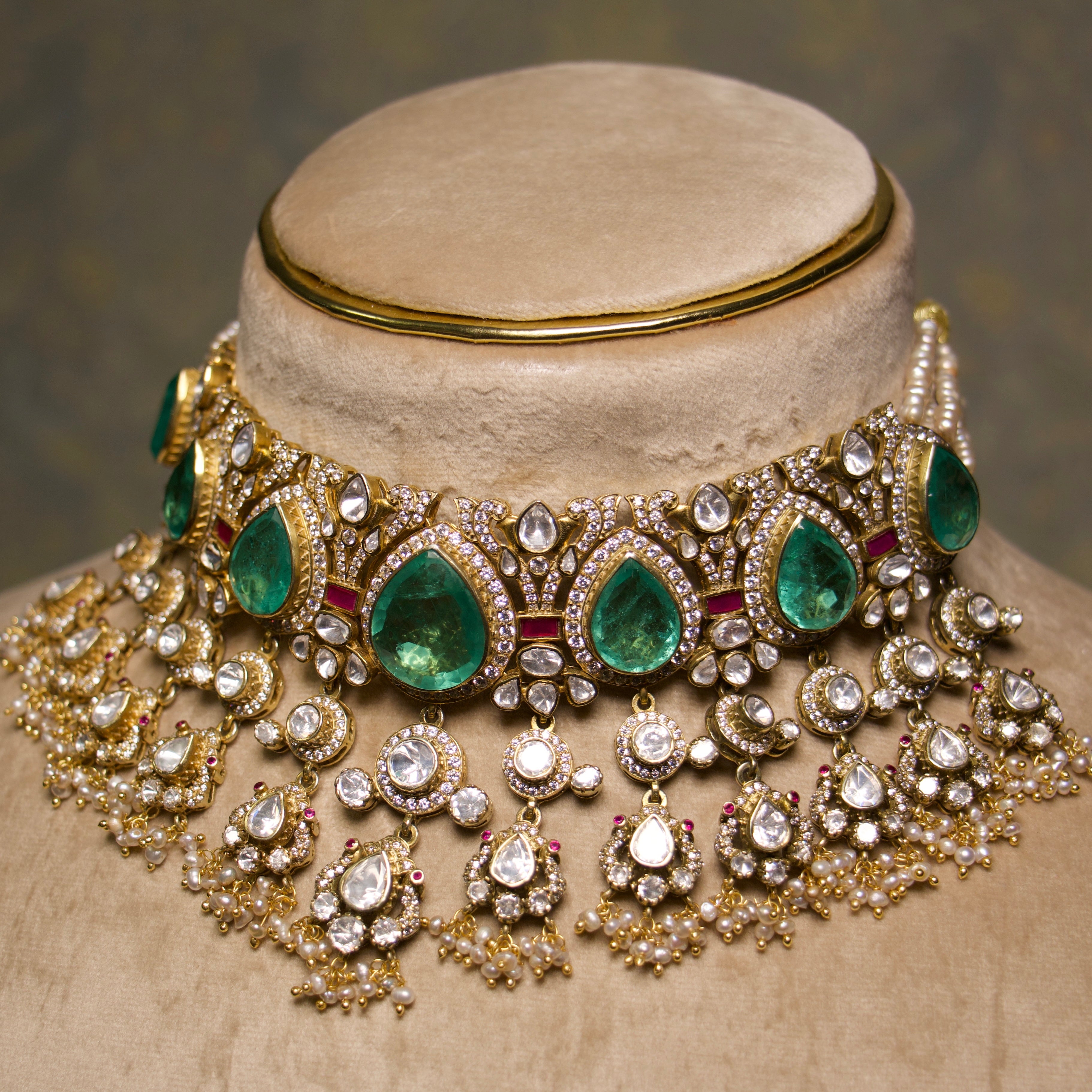 Victorian Jhoomar Choker Set